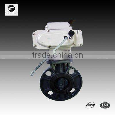 DN65 electric butterfly valve 220v 50HZ stianless steel wafer type water control