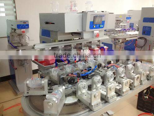 6 color plastic baby feeding bottle pad printing machine