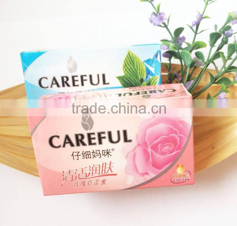 Non Transparent Natural Skin Whitening Bath Soap with paper bag