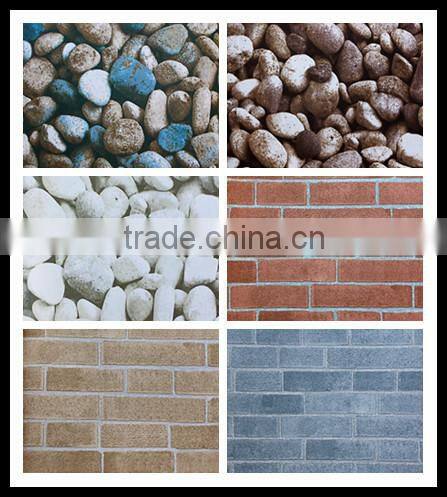 Cheap vinyl washable 3d stone wallpaper