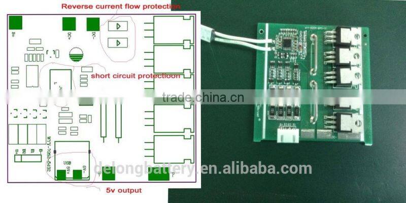 12v 11.1v 12.6v 18650 cylindrical li-ion battery pack light weight 2200mah for detector