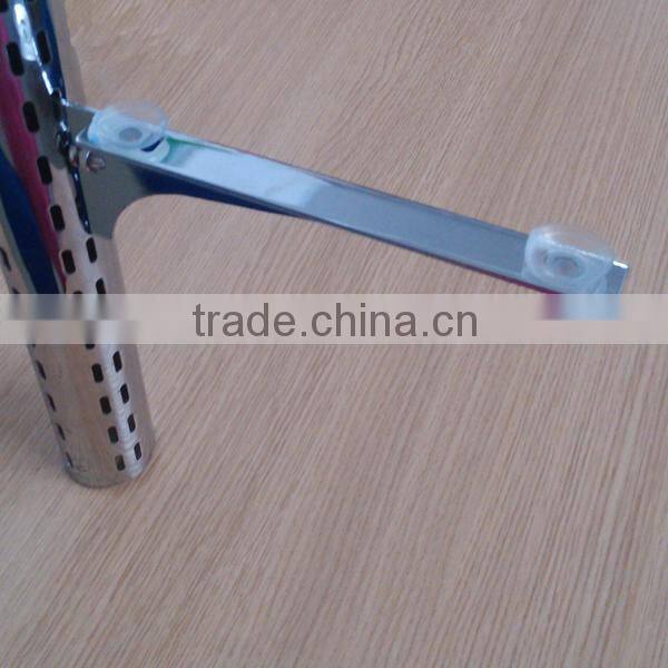 Upright Metal shelf Slatwall support brackets with suction cup fit on Slatwall glass holder