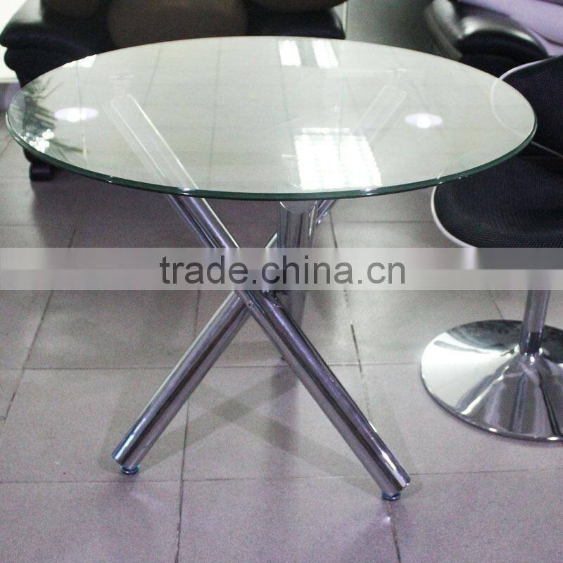 antique metal dinning table/metal glass dining table/round dinning table