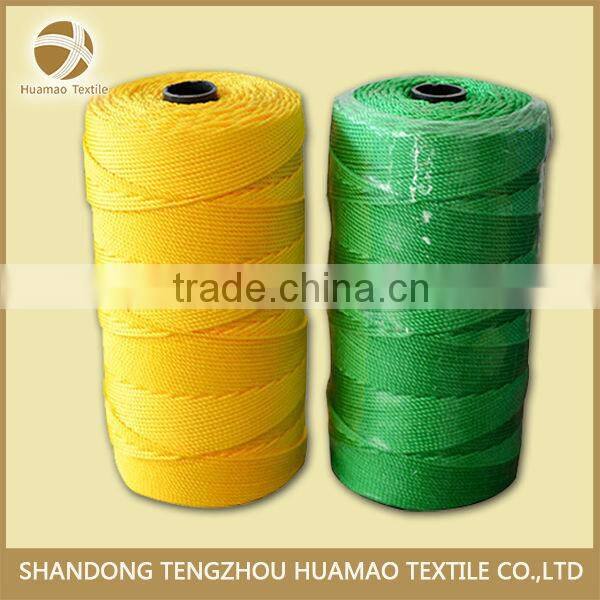 210D good teancity twisted wholesale colorful pp twine