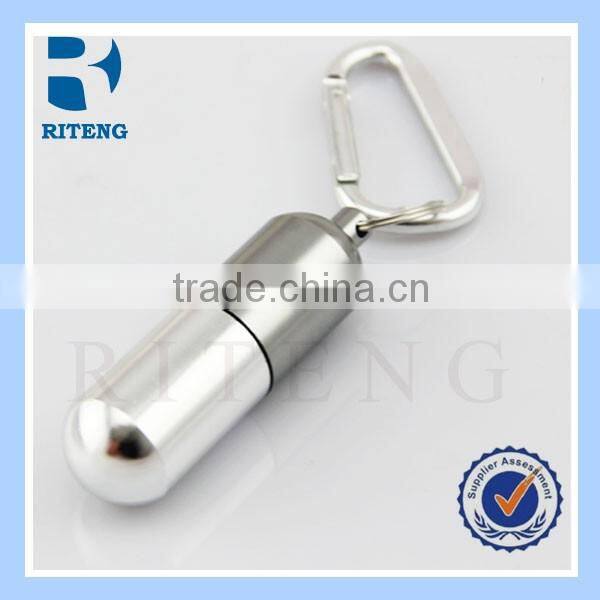 Promotion hot sale Waterproof Container Keychain