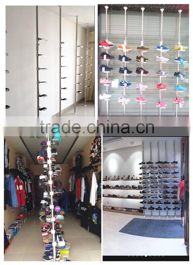 huohua 2016 hot selling saving space heavy duty aluminium shoe rack