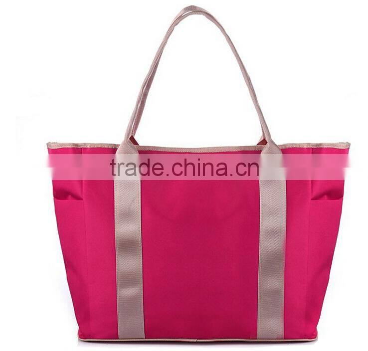 Hot Satin Fabric Utility Tote Diaper Bag