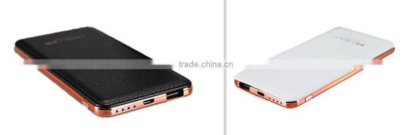 new products smart portable mobile phone battery charger with golden frame support private label