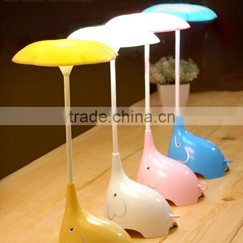 plastic sleep light lovely elephant led light engry save desk lamp bed lamp