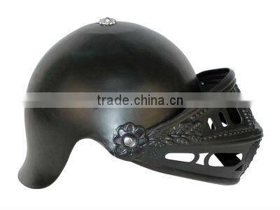 Knight helmet electroplate