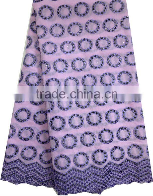 2014 hot selling high quality 100% cotton big Swiss voile lace fabric,African Swiss cotton voile lace made in China