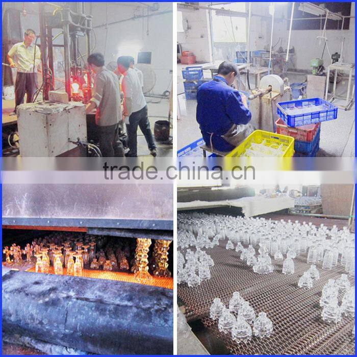 Machine Pressed Eiffel Tower Design Glass Crystal Jars For Candy