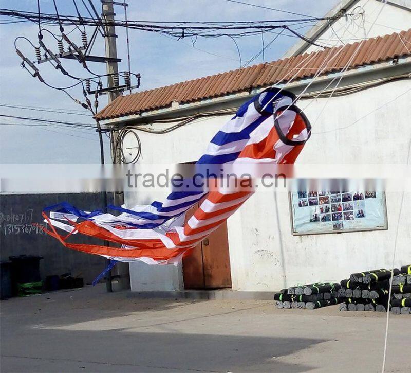 decorative striped windsocks from weifang kite factory