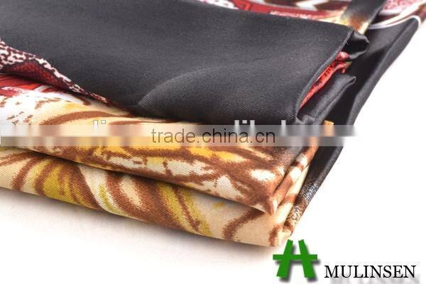 Shaoxing Textile Polyester 50D floral printed satin fabric/ satin nightgown fabric