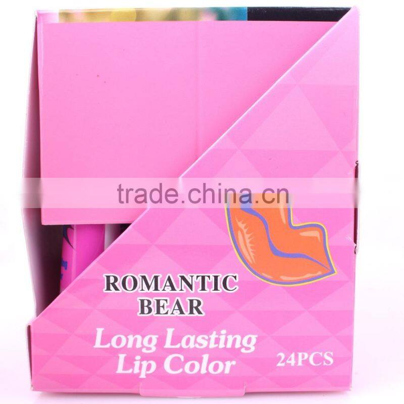 Romantic Bear long lasting 6 colors peel off liquid matte lipstick