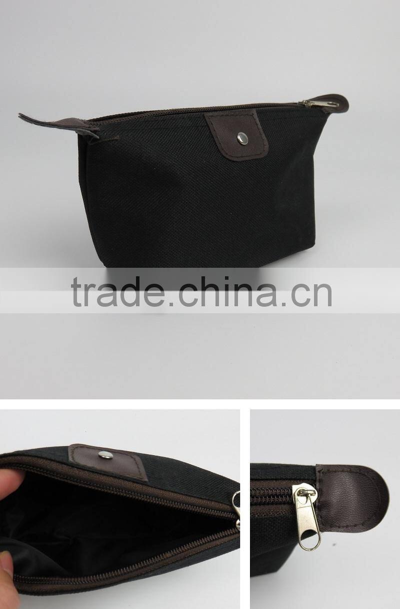 Two Zipper Custom Eco-friendly Beauty Travel bag cosmetic makeup bag