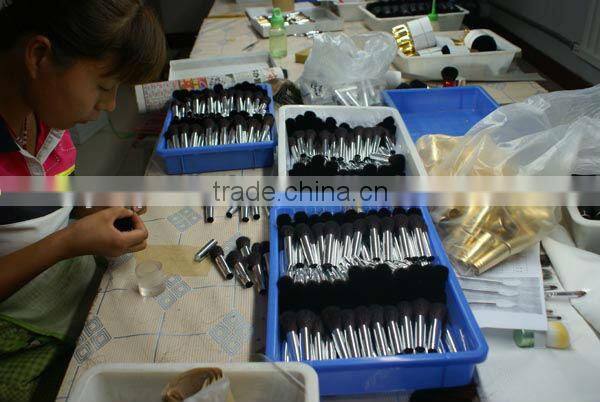 hair head with ferrules,cosmetic brush head with ferrules,hair with ferrules,different kinds and shapes