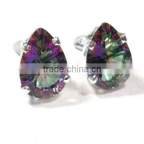 .925 Sterling Silver Red Onyx Fashion Earring