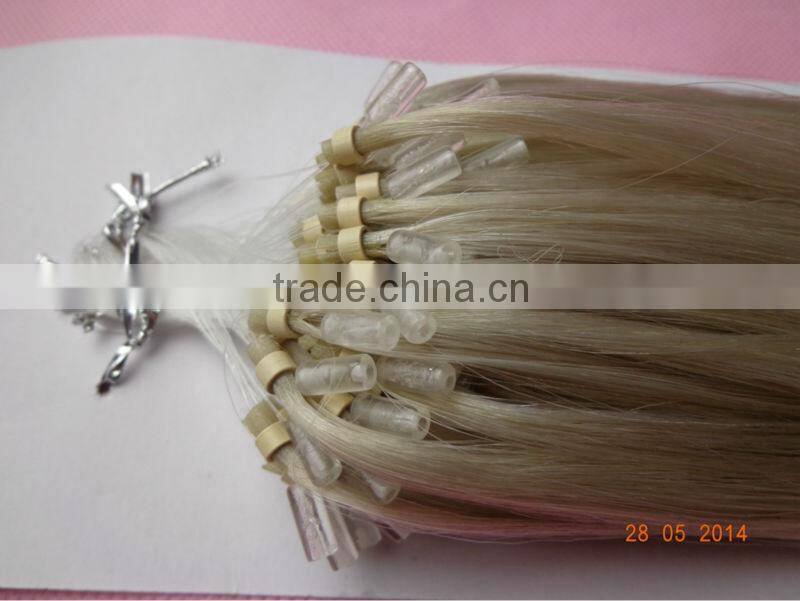 Silky Straight Wave Micro Ring Loop Hair Extension