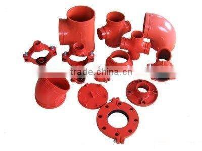 2"-10" Grooved fitting Reducing tee manufacturer in china