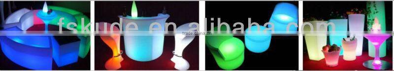 LED illuminated beautiful plastic flowerpots/garden decorative flowerpots stand/corner flowerpot