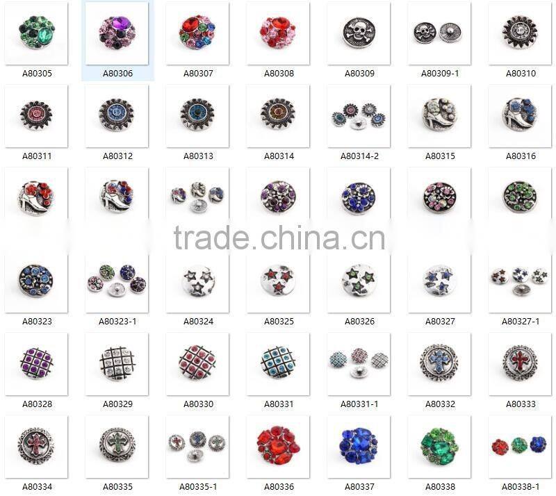 New silver snap button Fashion alphabet bracelet accessories