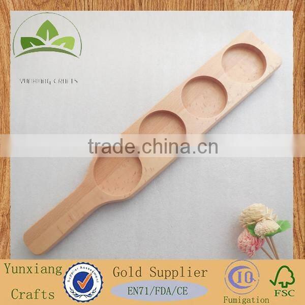 Wooden wine cup tray wooden beer serving tray