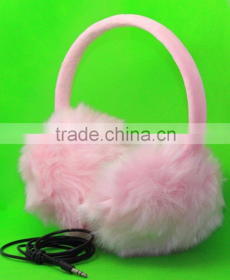 fur headphones free sample earmuff music headphones