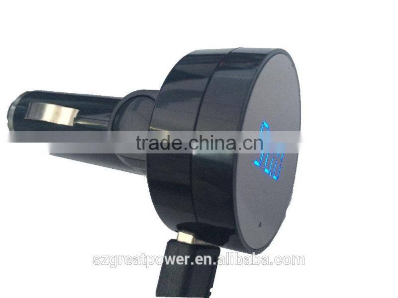 Car mobile charger bluetooth car charger transimitter I year warranty