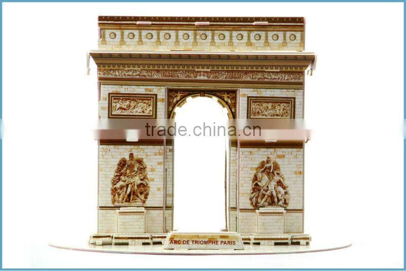 Eco-friendly Non-toxic 3D Puzzle, 3D Flat Paper Puzzle