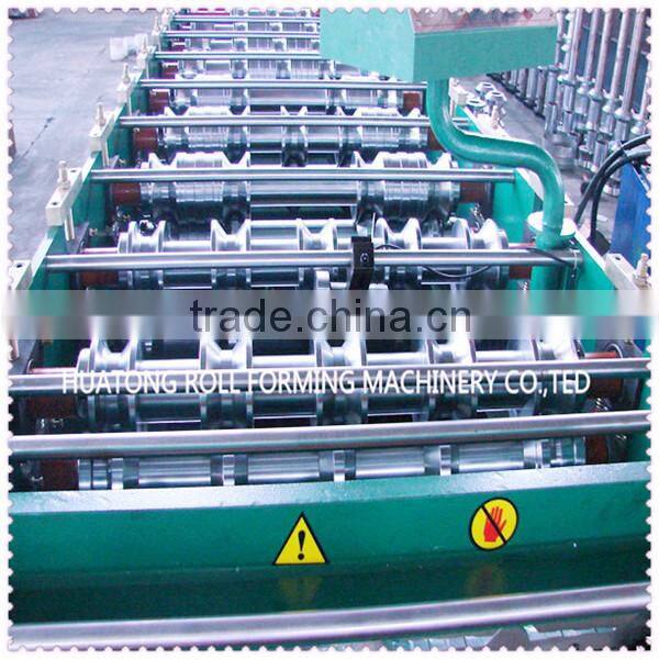 HT 760 hydraulic color steel metal sheet roof roller forming machine