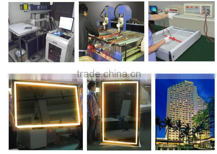 Bathroom hanging lighting safety mirror glass