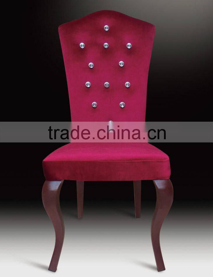 Top quality hotel room furniture Elegant fabric chair Wholesale wedding chairs ZA08