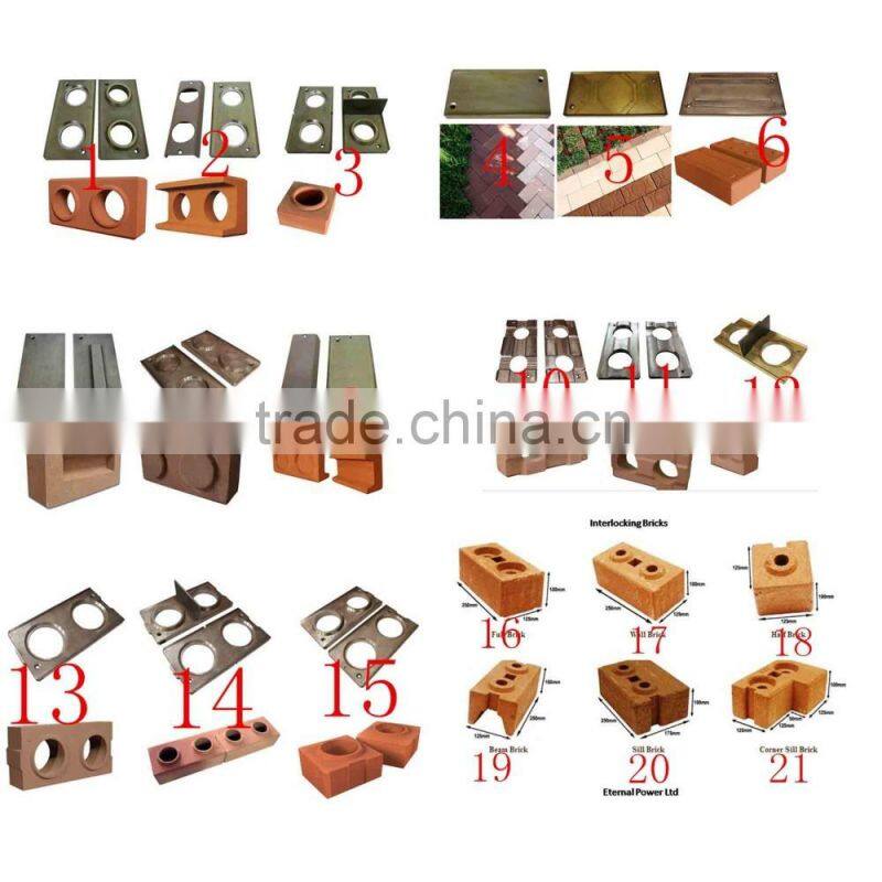 Eco brava concrete brick machine/paving block making machine with gypsum