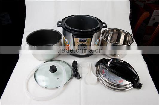 6 liter Hot selling stainless steel electric pressure cooker