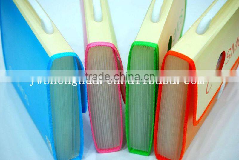 newly cardboard plastic press button file folder/plastic a4 pp wallet file folder