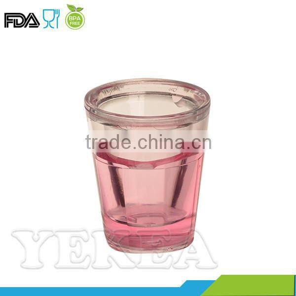 double wall plastic novelty freezer shot glass