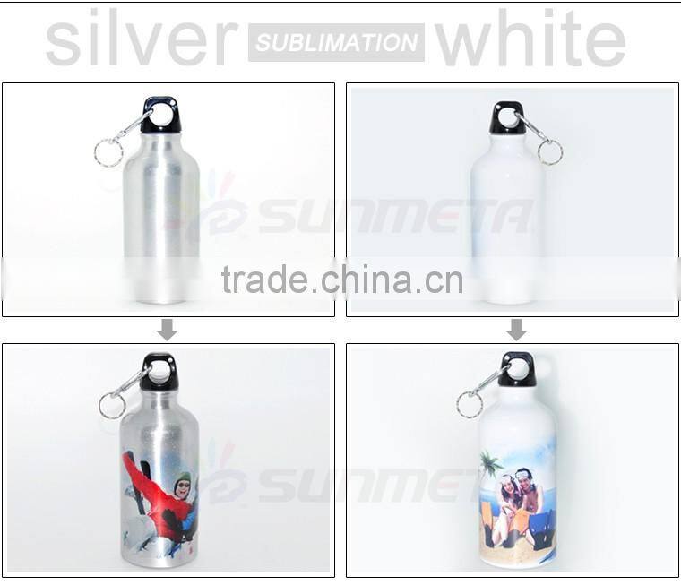 Wholesale sublimation 600ml blank sport aluminum customizable water bottles