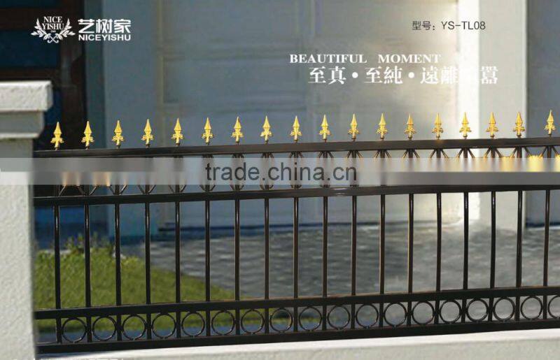 Cheap prefab decorative wrought iron fence panels for sale
