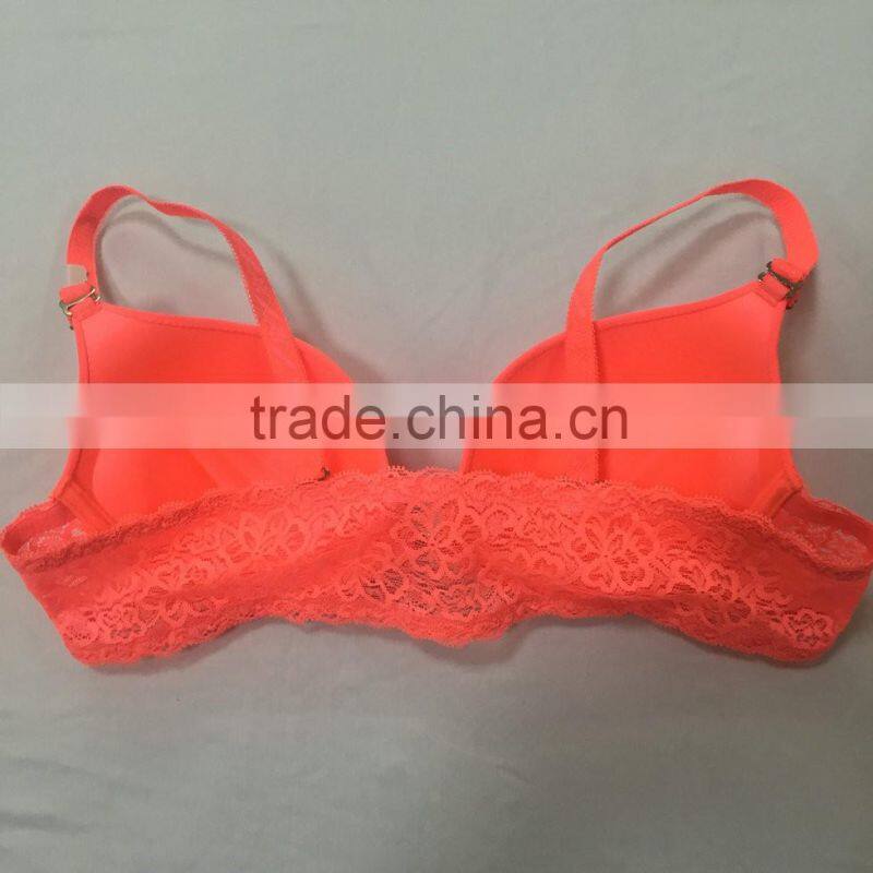 Neon 2016 Most Sexy 36B FRONT HOOK PADDED BRA With Lace Back