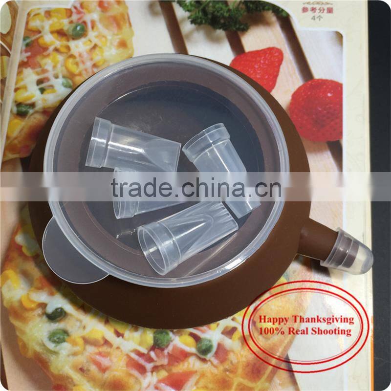 CTBED214 Silicone Macarons Decoration Pot Baking Special Tools Cake With 4 Decorating Nozzle