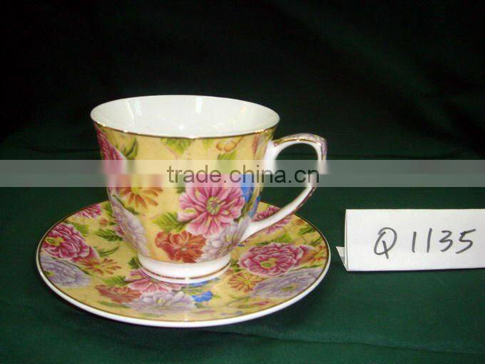 hot sale ceramic cup saucer