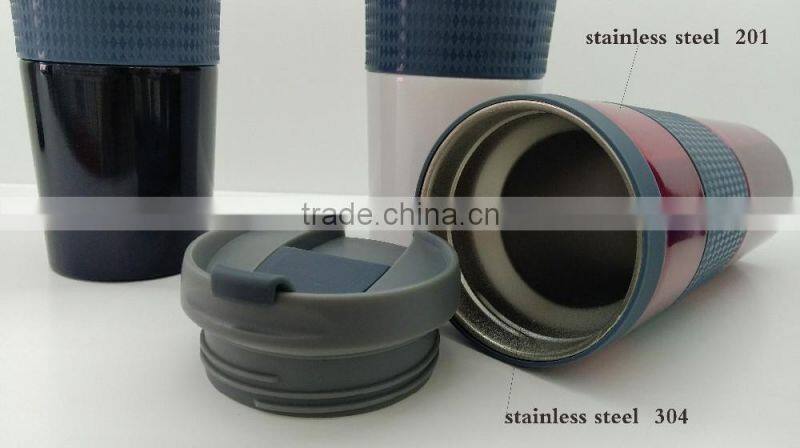 2016 New style colorfull 16oz stainless steel travel mug, travel coffee mug, coffee travel mug with lid
