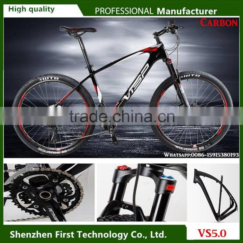 Athletic 33speed carbon mountain bike with disc brakes