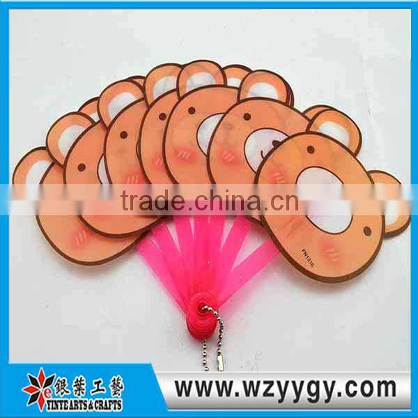 plastic 5 folding pp hand fan for promotional