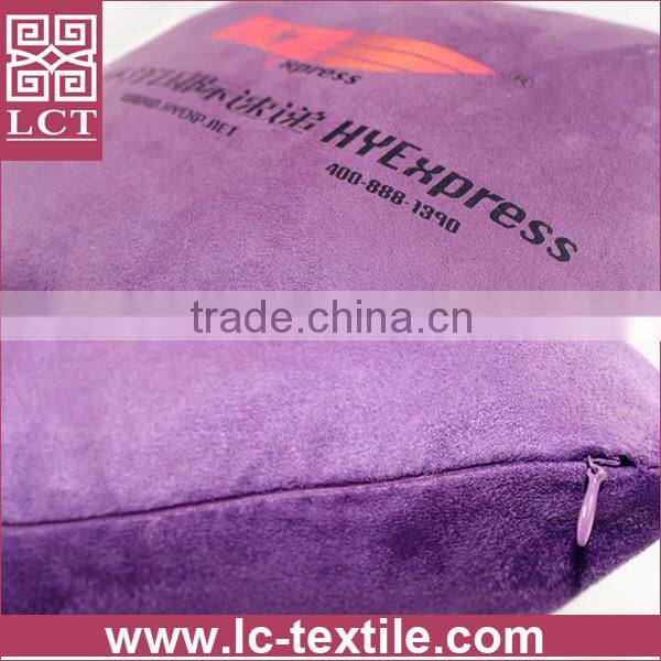 wholesale made of high quality suede nap fabric handmade square cushion with invisible zipper design(LCTP0088)