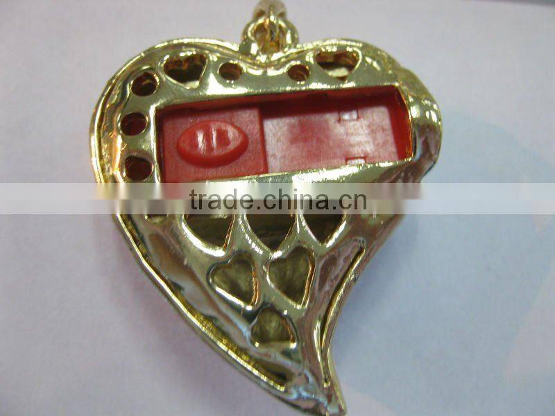 4gb heart shape jewelry usb flash drive