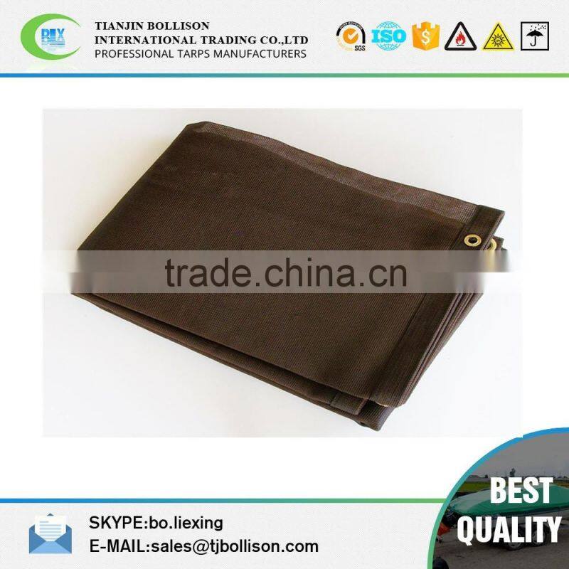 6' x 8' DESERT TAN MESH SCREEN SHADE TARP w/ grommets,Derset Sun Shade Mesh Tarps