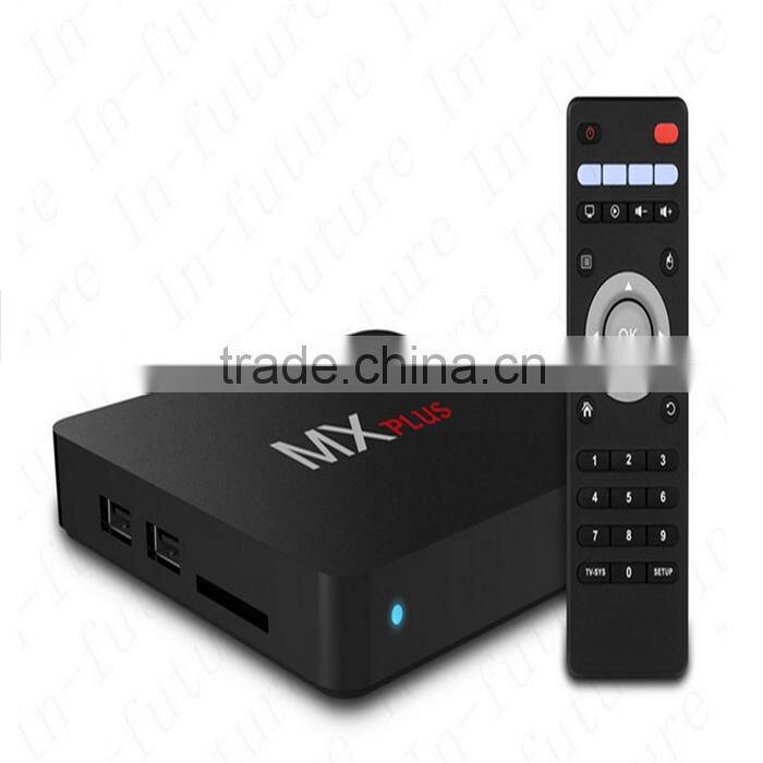 Newest S905 MX Plus Quad-core 1+8G TV Set-top Box Android 5.1.1 TV BOX Network Player Support DLNA WIFI OTA update online