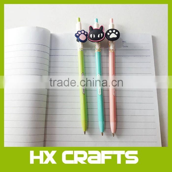 2D/3D Cartoon Characters Soft PVC Rubber pencil tops decoration